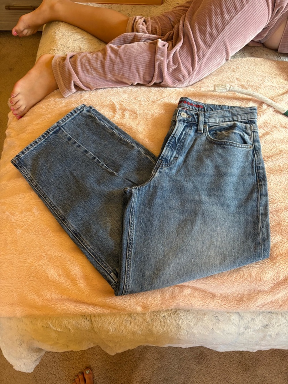 Lucky Brand Barrel Wide Leg Jeans - Picture 5 of 9
